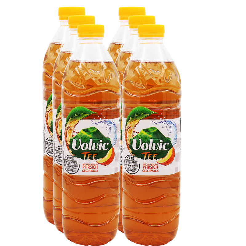 Volvic Tee Pfirsich, 6er Pack (EINWEG) zzgl. Pfand