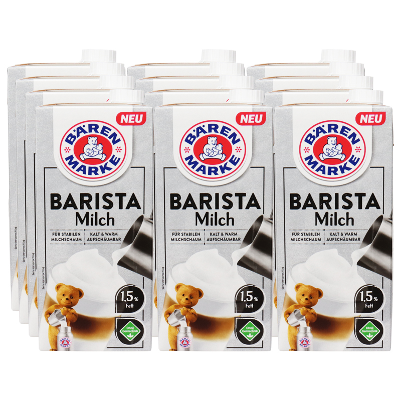 Bärenmarke Barista-Milch 1,5%, 12er Pack
