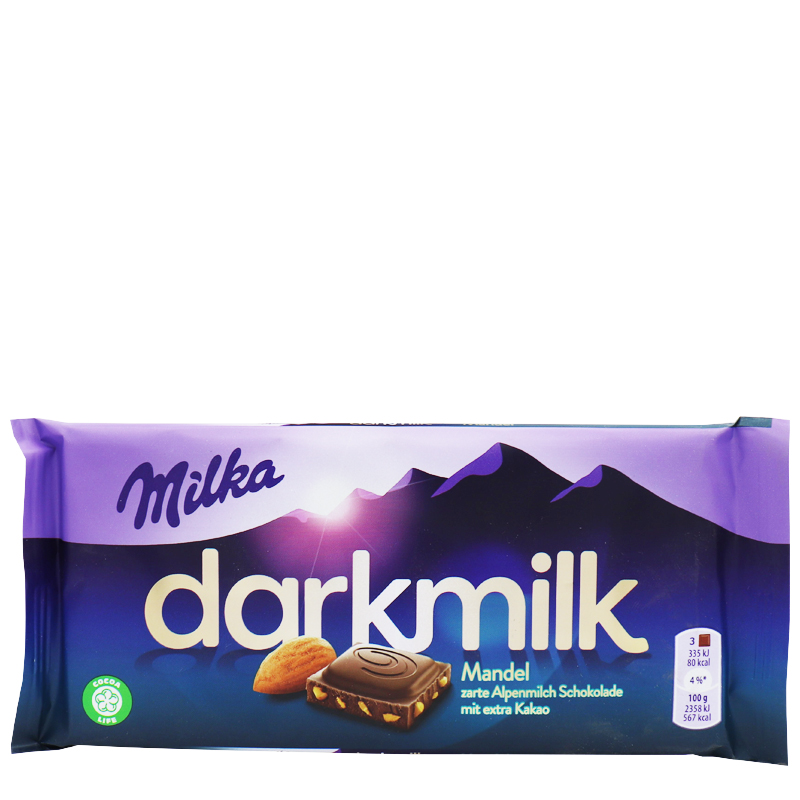 Milka darkmilk Mandel