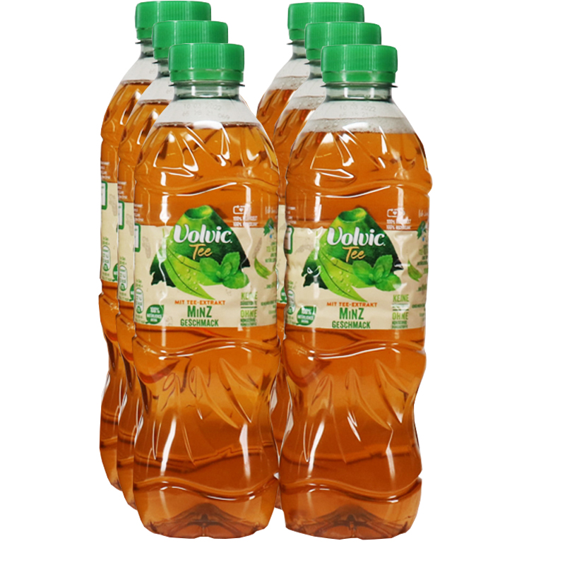 Volvic Grüner Tee Minze, 6er Pack (EINWEG) zzgl. Pfand
