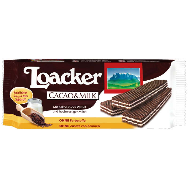 Loacker Waffeln Classic Cacao & Milk