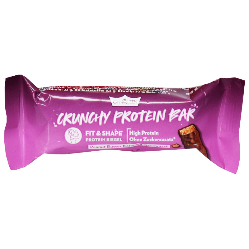 GYMQUEEN Crunchy Protein Bar - Peanut Butter Karamell