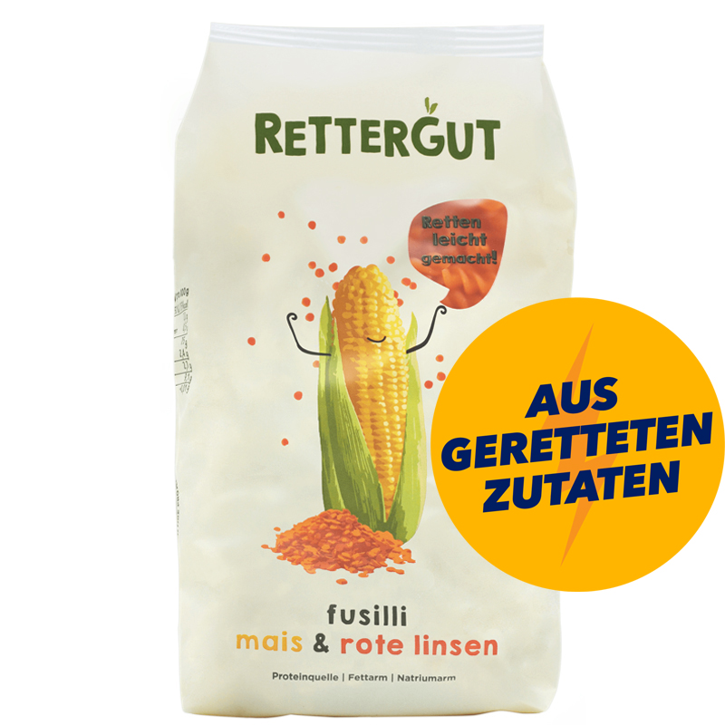 Rettergut Fusilli Mais & Rote Linsen